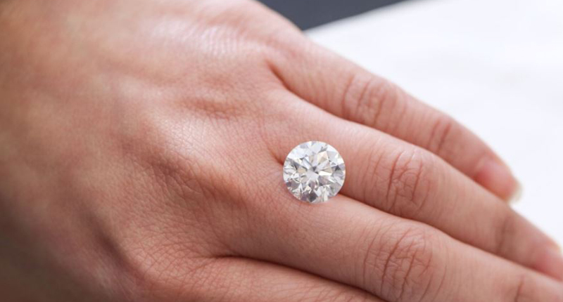 Parker 2.20 carat six prong round brilliant engagement ring