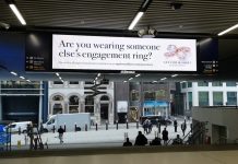 Bespoke jeweller boldly asks commuters: “Are you wearing someone else’s engagement ring?”