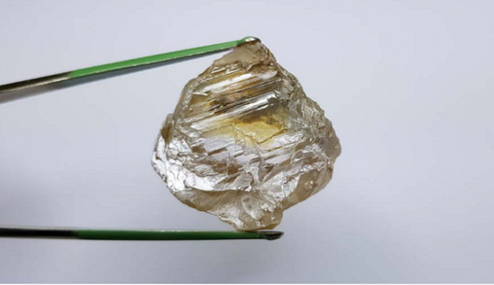 130 carat gem quality diamond recovered at Lulo