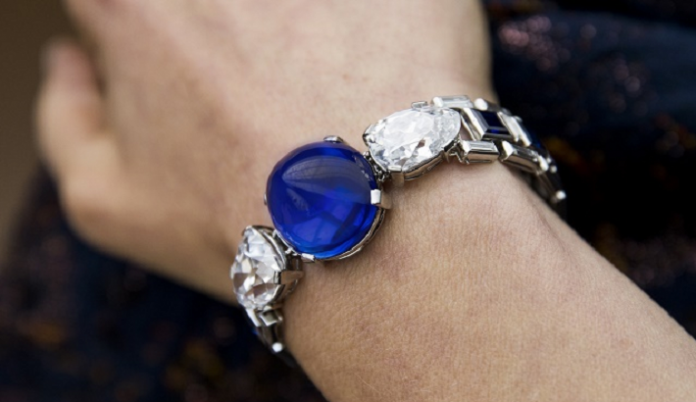 Cartier Diamond and Sapphire Bracelet Tops Sotheby's Sale