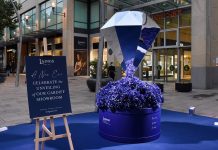 Laings showcases 8ft on-street diamond sculpture – ‘The Laings Diamond’