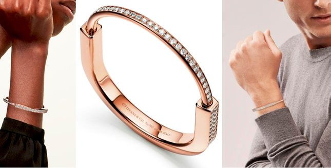 Elsa Peretti® Diamonds by the Yard® bracelet in 18k rose gold, medium. |  Tiffany & Co.