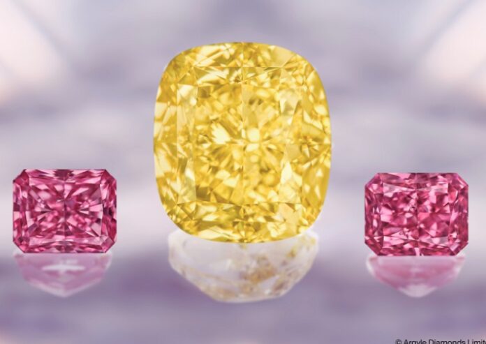 Rio Tinto launches its new Beyond RareTM Tender with a dazzling collection of rare pink, red and yellow diamonds