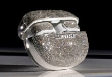 Bose Earbuds, Encrusted with Lab Grown Diamonds