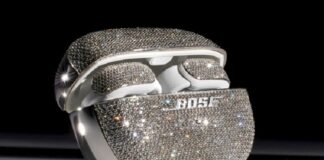 Bose Earbuds, Encrusted with Lab Grown Diamonds