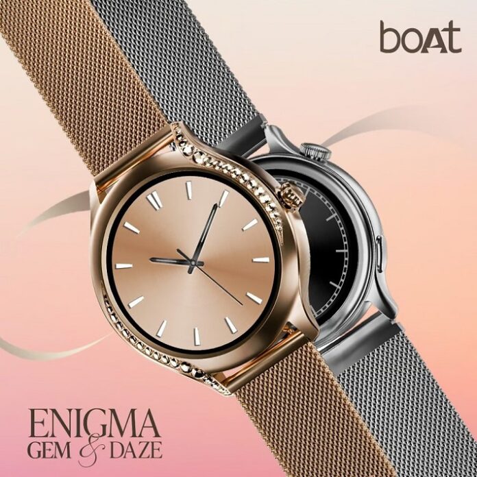 Boat Broadens Women's Tech Lineup with Enigma Daze and Enigma Gem Smartwatches